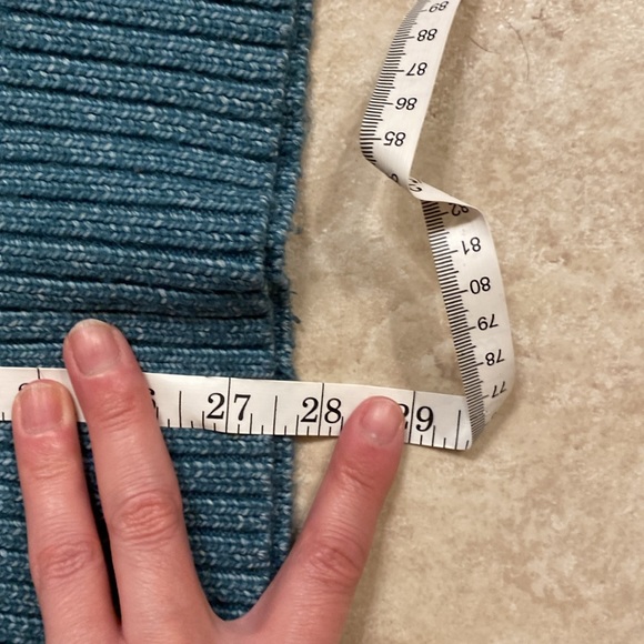 ST. JOHN’S BAY- High Neck Teal Sweater with Button Up Shoulder: Sz 1X - Picture 9 of 9